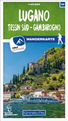 Hallwag Kümmerly+Frey AG, Hallwa Kümmerly+Frey AG, Hallwag Kümmerly+Frey AG - Lugano Sottoceneri Gambarogno 1:40 000