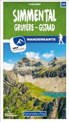Hallwag Kümmerly+Frey AG, Hallwa Kümmerly+Frey AG, Hallwag Kümmerly+Frey AG - Simmental Gruyère Gstaad 1:40 000
