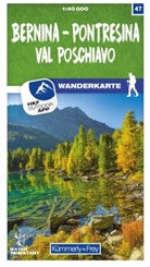 Hallwag Kümmerly+Frey AG, Hallwa Kümmerly+Frey AG, Hallwag Kümmerly+Frey AG - Bernina Pontresina Val Pschiavo 1:40 000
