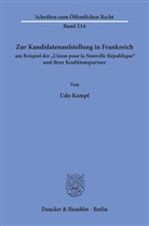 Udo Kempf - Zur Kandidatenaufstellung in Frankreich am Beispiel der »Union pour la Nouvelle République« und ihrer Koalitionspartner.