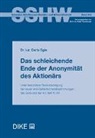 Carlo Egle - Das schleichende Ende der Anonymität des Aktionärs