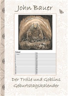 Joh Bauer, John Bauer, Elizabeth M Potter, Elizabeth M. Potter - Der Trolle und Goblins Geburtstagskalender
