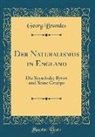 Georg Brandes - Der Naturalismus in England
