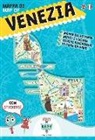 Donata Piva, Dania Sara, M. Cerato - Mappa di Venezia illustrata. Con adesivi. Ediz. italiana e inglese