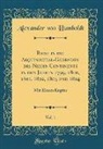 Alexander von Humboldt - Reise in die Aequinoctial-Gegenden des Neuen Continents in den Jahren 1799, 1800, 1801, 1802, 1803 und 1804, Vol. 1
