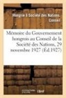 Hongrie - Memoire du gouvernement hongrois