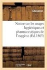 Chavanon - Notice sur les usages hygieniques