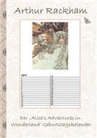 Elizabeth M Potter, Elizabeth M. Potter, Arthu Rackham, Arthur Rackham - Der 'Alice's Adventures in  Wonderland' Geburtstagskalender