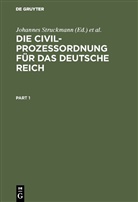 Deutschland, Deutschland &lt;Deutsches Reich&gt;, Deuts Deutschland &lt;Deutsches Reich&gt;, Richar Koch, Richard Koch, Johannes Struckmann - Die Civilprozeßordnung für das Deutsche Reich