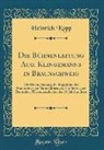 Heinrich Kopp - Die Bühnenleitung Aug. Klingemanns in Braunschweig