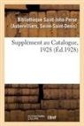Saint-John-Perse - Supplement au catalogue, 1928