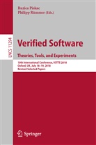 Ruzic Piskac, Ruzica Piskac, Rümmer, Rümmer, Philipp Rümmer - Verified Software. Theories, Tools, and Experiments