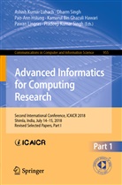 Kamarul Hawari Bin Ghazali, Kamarul Bin Ghazali Hawari, Pao-Ann Hsiung, Pao-Ann Hsiung et al, Pawan Lingras, Ashish Kumar Luhach... - Advanced Informatics for Computing Research