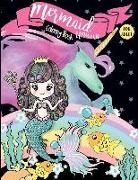 Pink Angel Creative - Mermaid Unicorn Coloring Books for Adults: Fun Relaxation Rainbow Fantasy Cute Animals Underwater Ocean Realms Sea