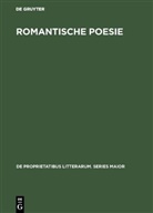 De Gruyter - Romantische Poesie