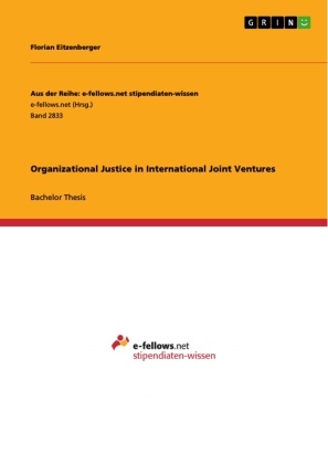 Florian Eitzenberger - Organizational Justice in International Joint Ventures