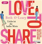 Beth O'Leary, Anna Carlsson, Josefine Preuß, Oliver Wnuk - Love to share - Liebe ist die halbe Miete, 2 Audio-CD, MP3 (Audio book)