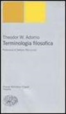 Theodor W. Adorno - Terminologia filosofica