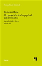 Immanuel Kant, Bern Ludwig, Bernd Ludwig - Metaphysische Anfangsgründe der Rechtslehre. Tl.1