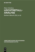 Hans Ginsberg, Herbert Bensch, Margarete Köster, Heimar Pfundt - Leichtmetallanalyse