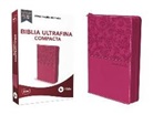 Reina Valera Revisada - RVR77, Santa Biblia, Ultrafina, Tamaño compacto, Leathersoft, con Cierre, Rosado, Palabras de Jesus en rojo