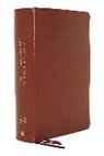Thomas Nelson, Thomas Nelson, Charles F. Stanley - The NKJV, Charles F. Stanley Life Principles Bible, 2nd Edition, Genuine Leather, Brown, Thumb Indexed, Comfort Print