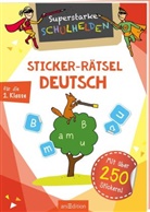 Schnabel, Dunja Schnabel - Superstarke Schulhelden - Sticker-Rätsel Deutsch für die 1. Klasse