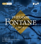 Theodor Fontane, Hugo R. Bartels, Kurt Böwe, Wolfgang Büttner, Achim Höppner, Joachim Höppner... - Die großen Romane, 14 Audio-CD, 14 MP3 (Audio book)