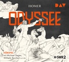 Homer, Homer, Wilhelm Borchert, Michael Degen, u.v.a., u.v.a. - Odyssee, 4 Audio-CDs (Hörbuch)