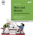 Wilhelm Busch, Stefan Kaminski - Max und Moritz und andere Geschichten, 1 Audio-CD, 1 MP3 (Hörbuch)