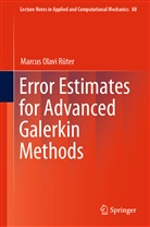Marcus Olavi Rüter - Error Estimates for Advanced Galerkin Methods