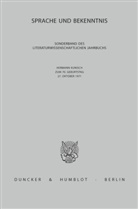 Frühwald, Wolfgan Frühwald, Wolfgang Frühwald, Niggl, Niggl, Günter Niggl - Sprache und Bekenntnis.