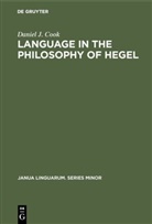 Daniel J Cook, Daniel J. Cook - Language in the Philosophy of Hegel