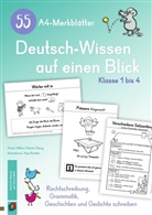 Astri Grabe, Astrid Grabe, Salome Mithra, Salome P. Mithra, Andre Mucha, Andrea Mucha... - 55 A4-Merkblätter Deutsch-Wissen auf einen Blick - Klasse 1 bis 4