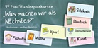 Jens Kirschner, Sabine Treu, Verlag an der Ruhr, Anja Boretzki - 99 Mini-Stundenplankarten - "Was machen wir als Nächstes?"