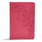 Csb Bibles By Holman, Holman Bible Publishers, Holman Bible Staff - KJV Giant Print Reference Bible, Pink Leathertouch, Indexed