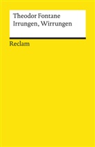 Theodor Fontane - Irrungen, Wirrungen. Roman. Textausgabe mit Anmerkungen/Worterklärungen und Nachwort