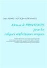 Cedric Menard, Cédric Menard - Menus de printemps pour les coliques néphrétiques uriques