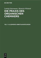 Ludwig Gatermann, Heinrich Wieland, Carsten Mayer, Theodor Wieland - Ludwig Gatermann; Heinrich Wieland: Die Praxis des organischen Chemikers - Teil 1: Allgemeine Arbeitsanweisungen