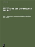 Otto Franke - Otto Franke: Geschichte des chinesischen Reiches - Band 3: Anmerkungen, Ergänzungen und Berichtigungen zu Band I und II