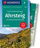 Astrid Sturm - KOMPASS Wanderführer Premiumwanderweg Ahrsteig mit Rotweinwanderweg, 30 Touren/Etappen mit Extra-Tourenkarte