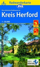 AUbE Tourismusberatung, BVA BikeMedia GmbH, Krei Herford, Kreis Herford, Kreis Herford, AUbE Tourismusberatung - BVA Radwanderkarte Kreis Herford 1:50.000