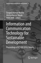 Amit Joshi, Malay Kumar Nayak, Malaya Kumar Nayak, Durgesh Kumar Mishra, Malaya Kumar Nayak - Information and Communication Technology for Sustainable Development