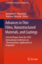Alexande D Pogrebnjak, Alexander D Pogrebnjak, Novosad, Novosad, Valentine Novosad, Alexander Pogrebnjak... - Advances in Thin Films, Nanostructured Materials, and Coatings