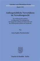 Anna Sophie Poschenrieder - Außergerichtliche Vorverfahren im Verwaltungsrecht.