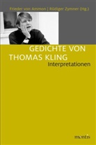 Frieder von Ammon, von Ammon, von Ammon, Frieder von Ammon, Rüdige Zymner, Rüdiger Zymner - Gedichte von Thomas Kling