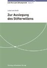Lukas von Orelli - Zur Auslegung des Stifterwillens