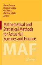 Marco Corazza, Florenc Legros, Florence Legros, Florence Legros et al, Cira Perna, Cira Perna et al... - Mathematical and Statistical Methods for Actuarial Sciences and Finance