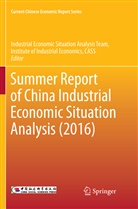 Industria Economic Situation Analysis Team, Industrial Economic Situation Analysis Team, Institute of Industrial Economics, CASS Institute of Industrial Economics - Summer Report of China Industrial Economic Situation Analysis (2016)