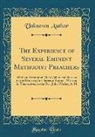Unknown Author - The Experience of Several Eminent Methodist Preachers